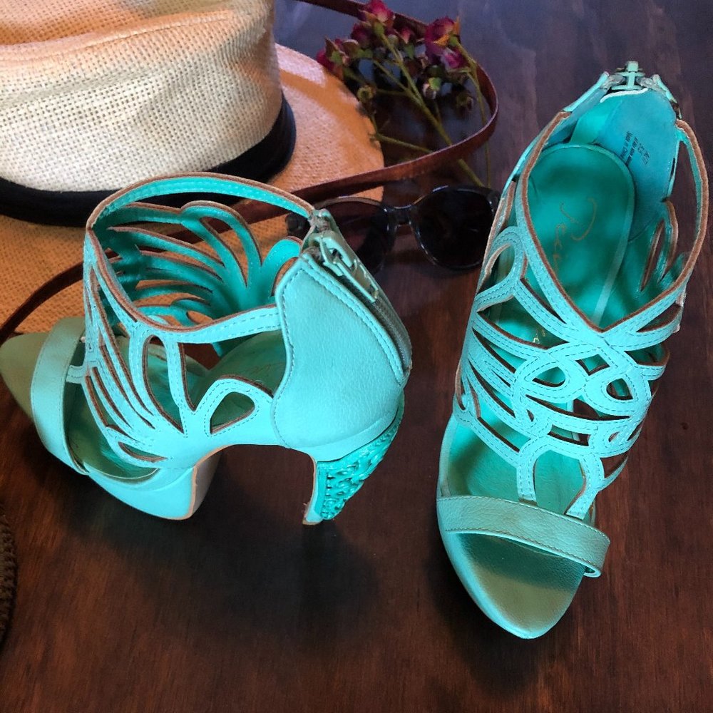 Women's Teal Heels - Privilaged by J.C. Dossier